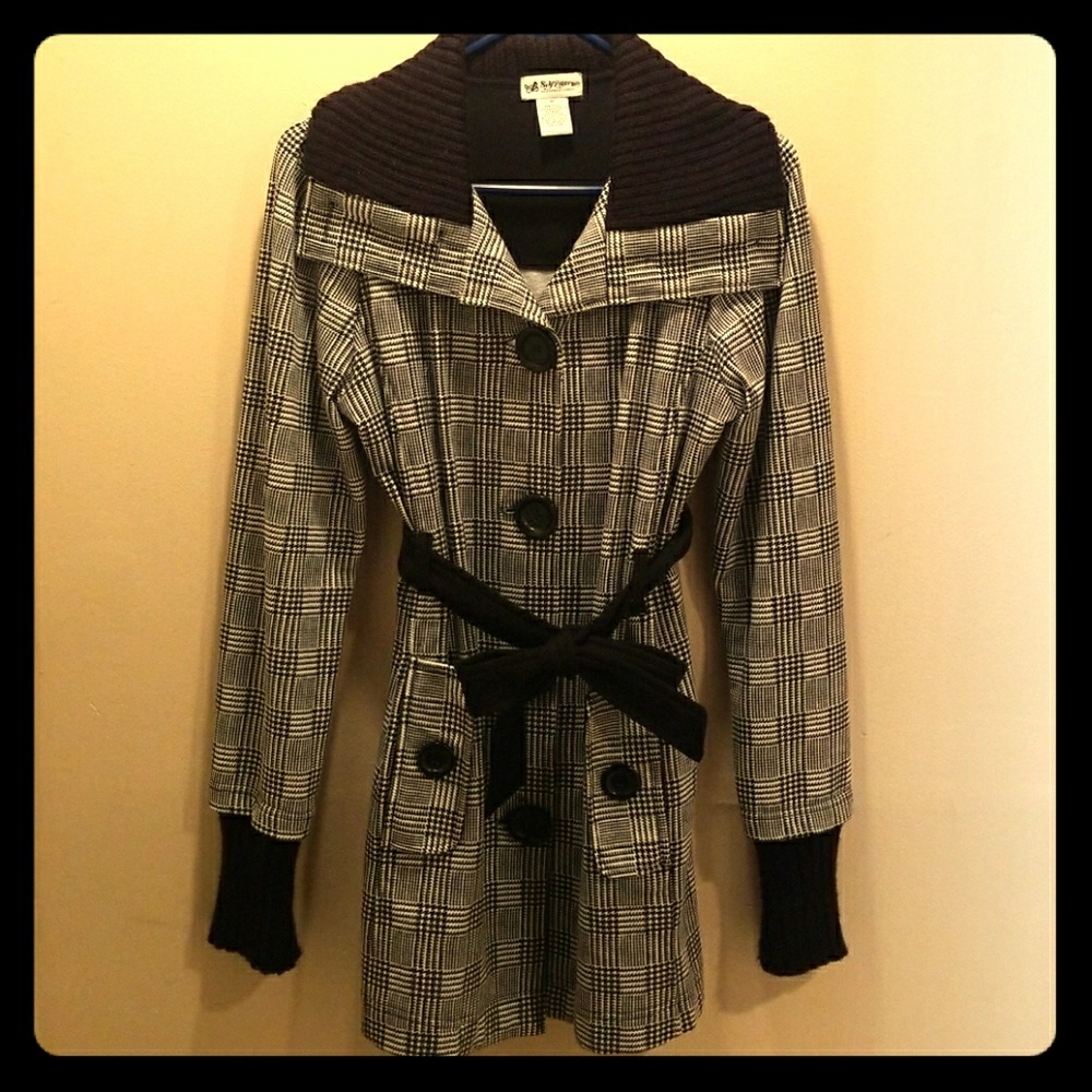 Lightweight Jacket Black And White Size M